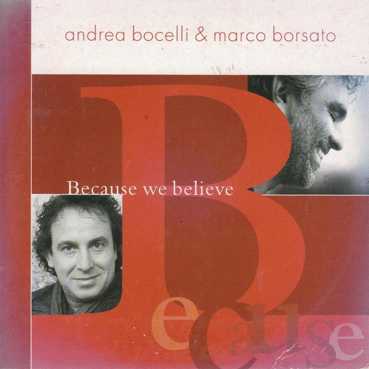 Because we believe van andrea Bocelli & Marco Borsato, Cd's en Dvd's, Cd Singles, Pop, Verzenden