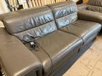 Lederen sofa 3 + 2 zit, Ophalen, Gebruikt, Leer, Rechte bank