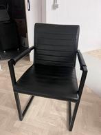 4x zwarte eetkamer stoelen, Huis en Inrichting, Stoelen, Ophalen, Zo goed als nieuw, Metaal