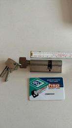 Yale cilinderslot met drie sleutels en kaart 8cm, Verzenden, Zo goed als nieuw, IJzer, Slot