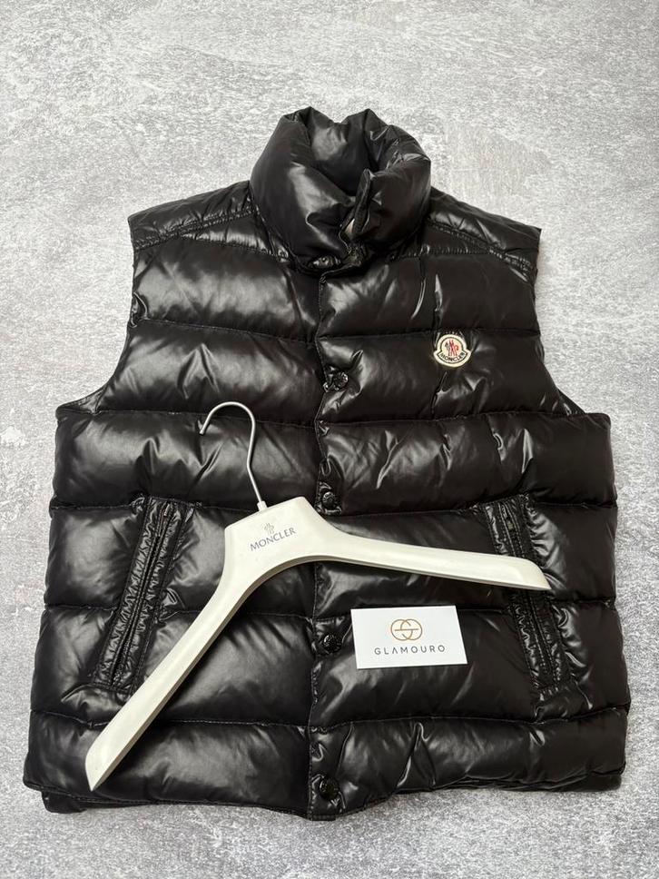 Moncler Tibb Down Gilet, Kleding | Heren, Bodywarmers, Zo goed als nieuw, Maat 48/50 (M), Zwart, Verzenden