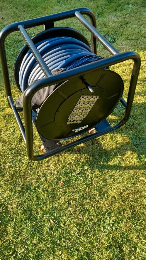 Stagewheel met multikabel 16/4 – 50M, Muziek en Instrumenten, Kabels en Stekkers, Zo goed als nieuw, Ophalen