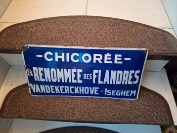 belle plaque émaillée chicorée 1931 koekelberg, Enlèvement ou Envoi