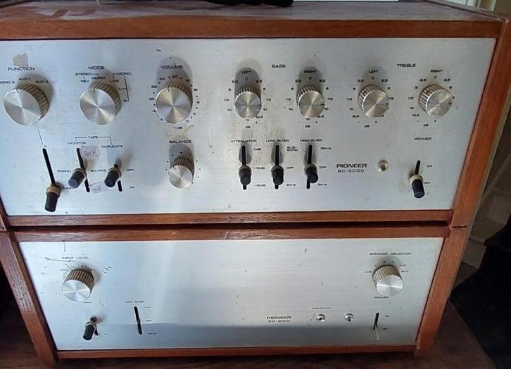Set : Versterker Pioneer SM-3000 + Pre-Amp Pioneer SC-3000, Audio, Tv en Foto, Versterkers en Ontvangers, Gebruikt, Stereo, 60 tot 120 watt