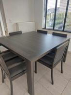 Eettafel met 6 stoelen, Huis en Inrichting, 100 tot 150 cm, 100 tot 150 cm, Zo goed als nieuw, Ophalen