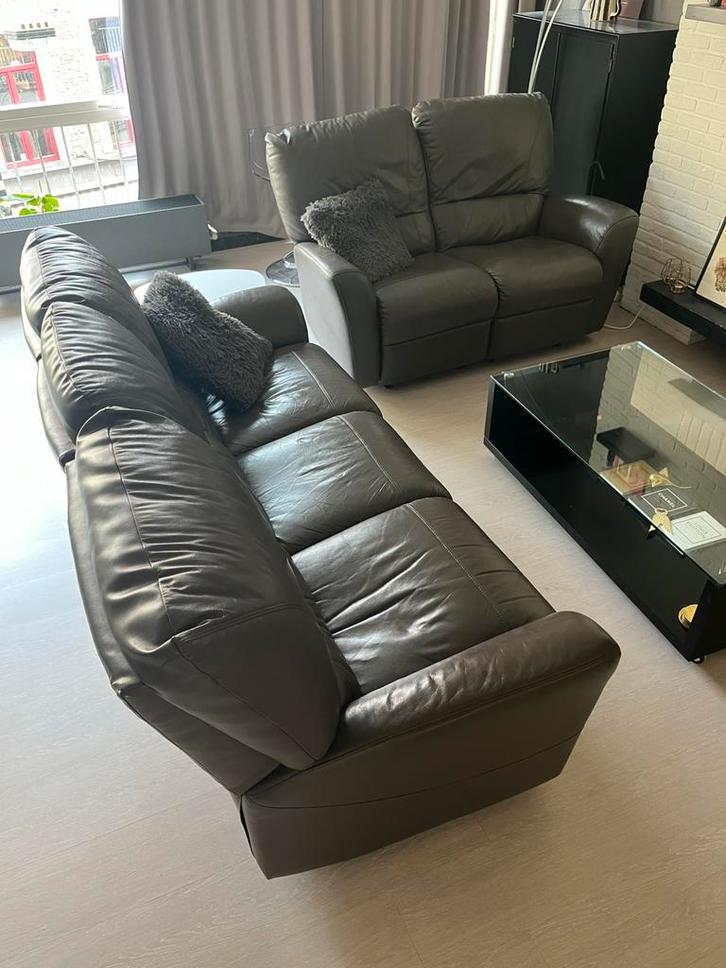 Leren relaxzetels, Huis en Inrichting, Zetels | Zetels en Chaises Longues, Ophalen