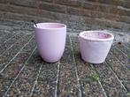 Duo bloempotten, Ophalen, Zo goed als nieuw, Aardewerk