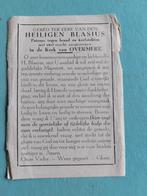 oud bidprentje Overmeire (H. Blasius), Verzenden, Bidprentje