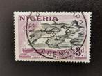 Nigeria 1953 - fleuve Niger avec pont, Timbres & Monnaies, Timbres | Afrique, Affranchi, Enlèvement ou Envoi, Nigeria