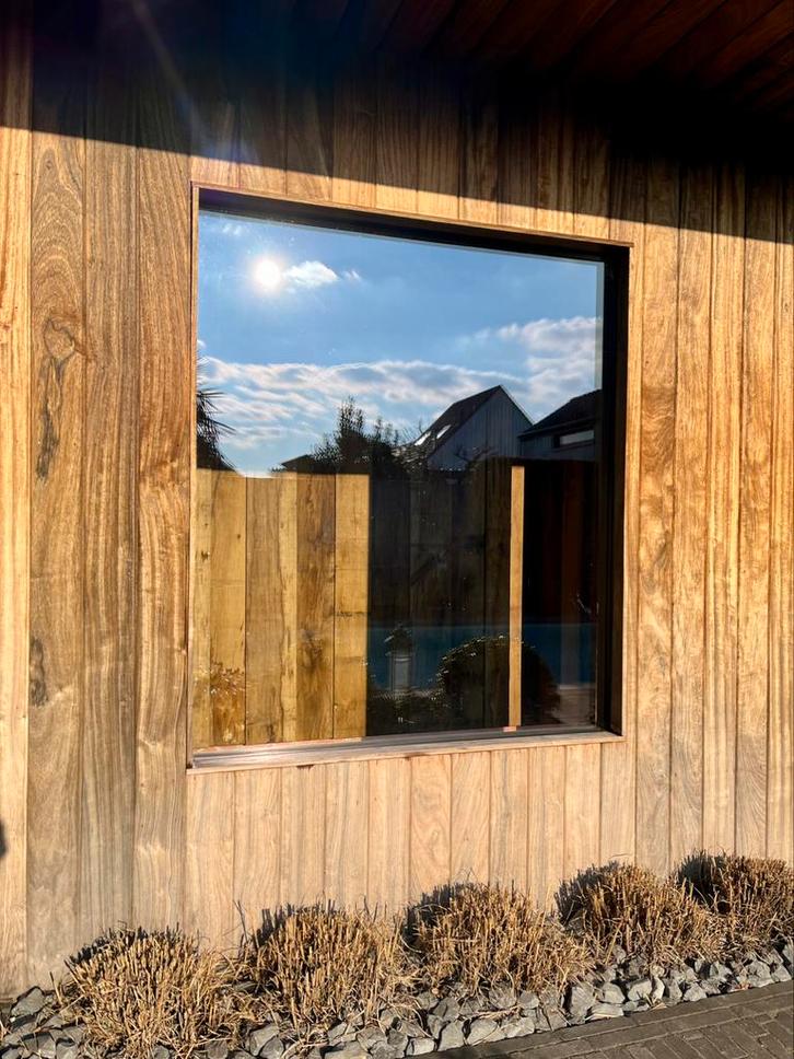 zwart raam, Doe-het-zelf en Bouw, Raamkozijnen en Schuifdeuren, Zo goed als nieuw, Raamkozijn, Aluminium, 150 tot 225 cm, 75 tot 150 cm