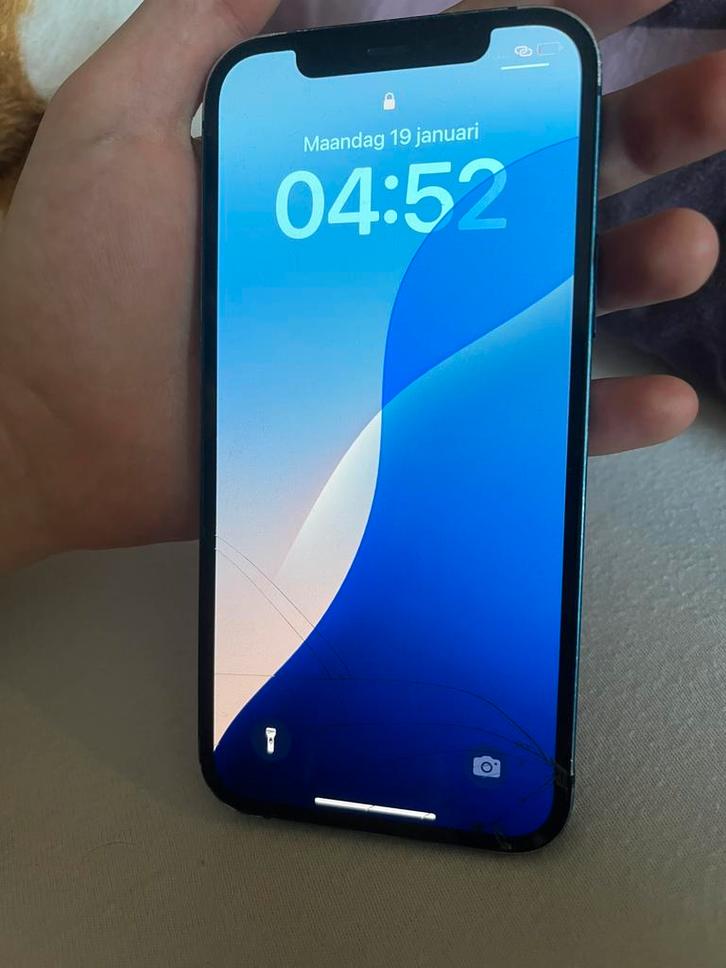 Iphone 12 128gb gebarsten, Telecommunicatie, Mobiele telefoons | Apple iPhone, Zo goed als nieuw, iPhone 12, Ophalen
