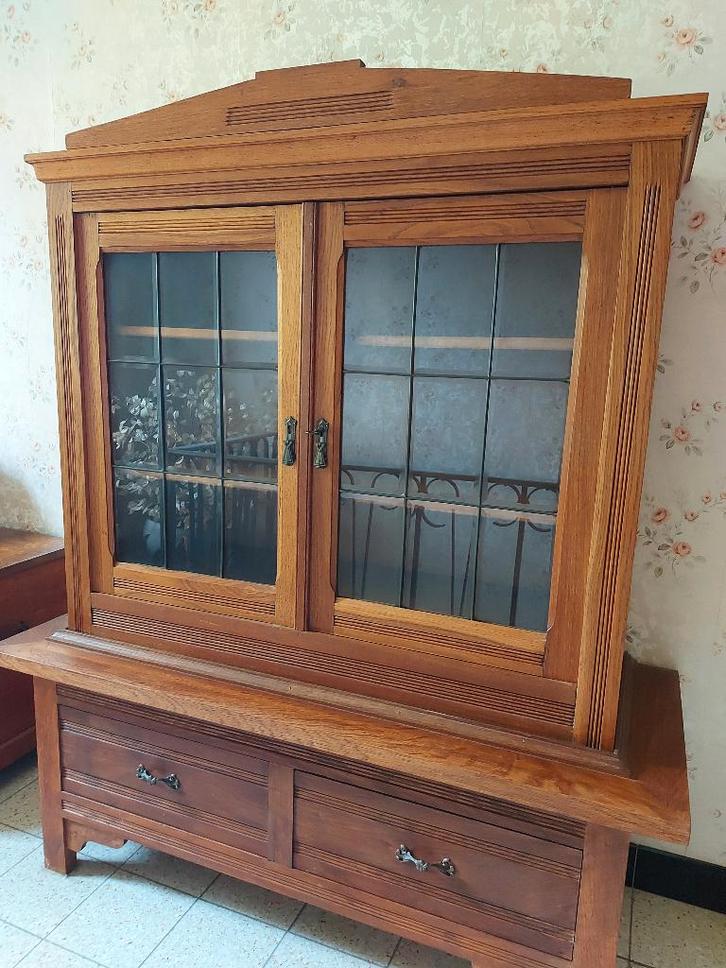 meuble vitrine, Maison & Meubles, Armoires | Vitrines, Utilisé, 100 à 150 cm, 100 à 150 cm, 25 à 50 cm, Avec tiroir(s), Avec porte(s)