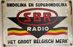 vintage emaille reclamebord SBR, Verzamelen, Ophalen of Verzenden, Gebruikt, Reclamebord