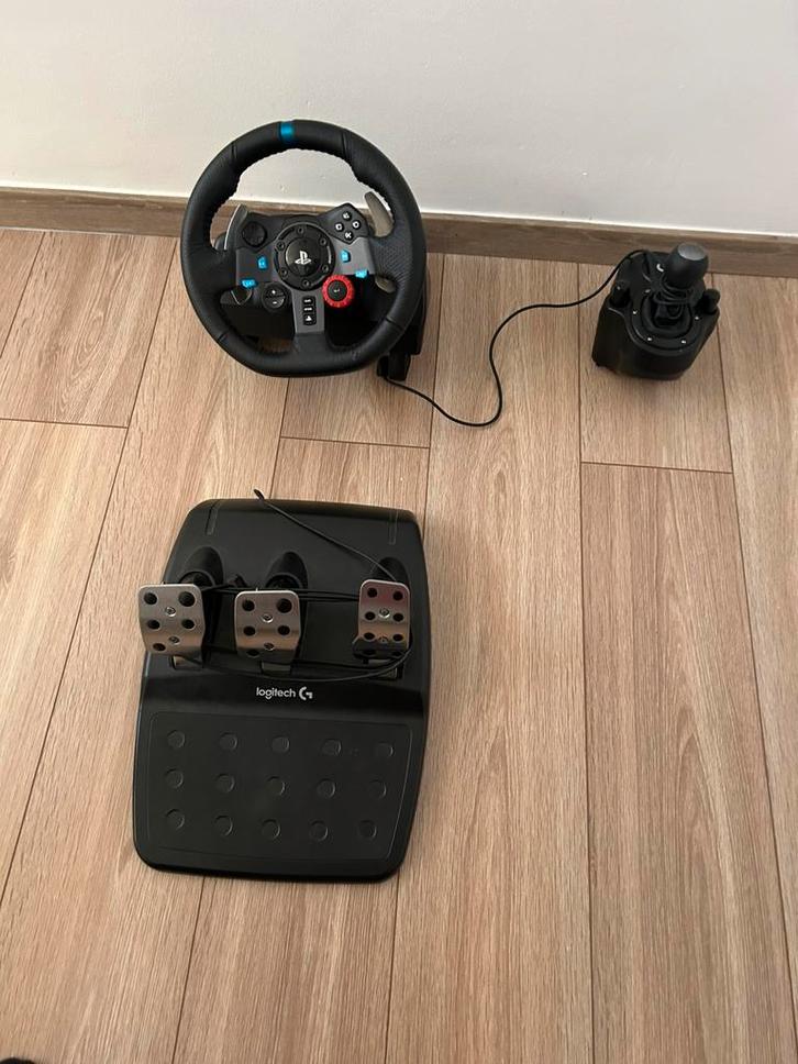 G29 Logitech stuur compleet, Games en Spelcomputers, Spelcomputers | Sony Consoles | Accessoires, Zo goed als nieuw, Ophalen