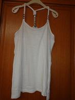 top écru - perles bois - Taille M, Sans manches, Taille 38/40 (M), Enlèvement ou Envoi, Autres couleurs