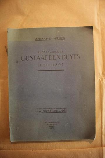 Kunstschilder Gustaaf Den Duyts 1850 - 1897, Enlèvement ou Envoi, Utilisé