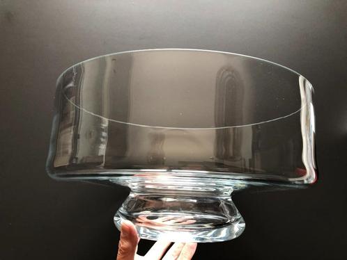 geblazen glazen schaal, diameter 35 cm, hoogte 18 cm, Antiek en Kunst, Antiek | Glaswerk en Kristal, Ophalen