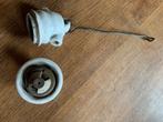 Douille Socquet ancien en porcelaine suspendu 25mm diamètre, Antiquités & Art, Envoi