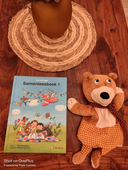 Samenleesboek 1 mol en beer en handpop beer, Boeken, Schoolboeken, Zo goed als nieuw, Nederlands, Ophalen of Verzenden