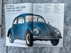 Volkswagen 1300 1966 brochure nederlands Pon karmann kever, Ophalen of Verzenden