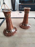 2 chinese kandelaar met gouden versieringen., Antiek en Kunst, Ophalen of Verzenden