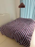 modern stalen 2-persoonsbed te koop, Huis en Inrichting, Slaapkamer | Bedden, Ophalen, Gebruikt, Blauw, Tweepersoons