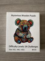 Houten puzzel koala (nr1717a), Ophalen of Verzenden, Minder dan 500 stukjes, Zo goed als nieuw, Legpuzzel