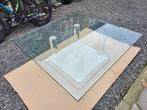 zeer dure design salontafel glas, Huis en Inrichting, Glas, 100 tot 150 cm, 100 tot 150 cm, Gebruikt