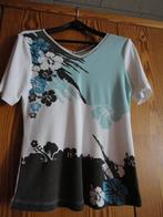 T-shirt met mooie print en strass steentjes op de voorkant, Taille 38/40 (M), Porté, Enlèvement ou Envoi