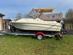 Speedboot Jeanneau leader 545, Watersport en Boten, Ophalen, 70 tot 120 pk, Zo goed als nieuw, 3 tot 6 meter