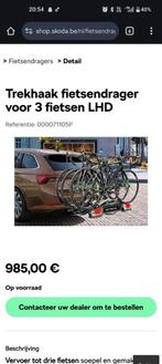 Skoda trekhaak fietsendrager 000071105P, Auto diversen, Fietsendragers, Ophalen, 3 fietsen of meer, Nieuw, Trekhaakdrager