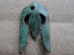 Bodemvondst Vikingtijd bronzen hanger schedepuntbeschermer, Antiek en Kunst, Ophalen of Verzenden, Brons