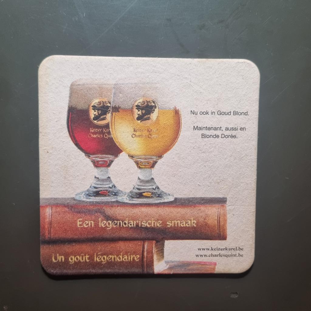 Sous Bock Charles Quint (modèle 2), Collections, Marques de bière, Enlèvement ou Envoi, Utilisé, Sous-bock, Autres marques