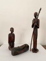 Unieke handgesneden Afrikaanse kerststal figuren, Ophalen