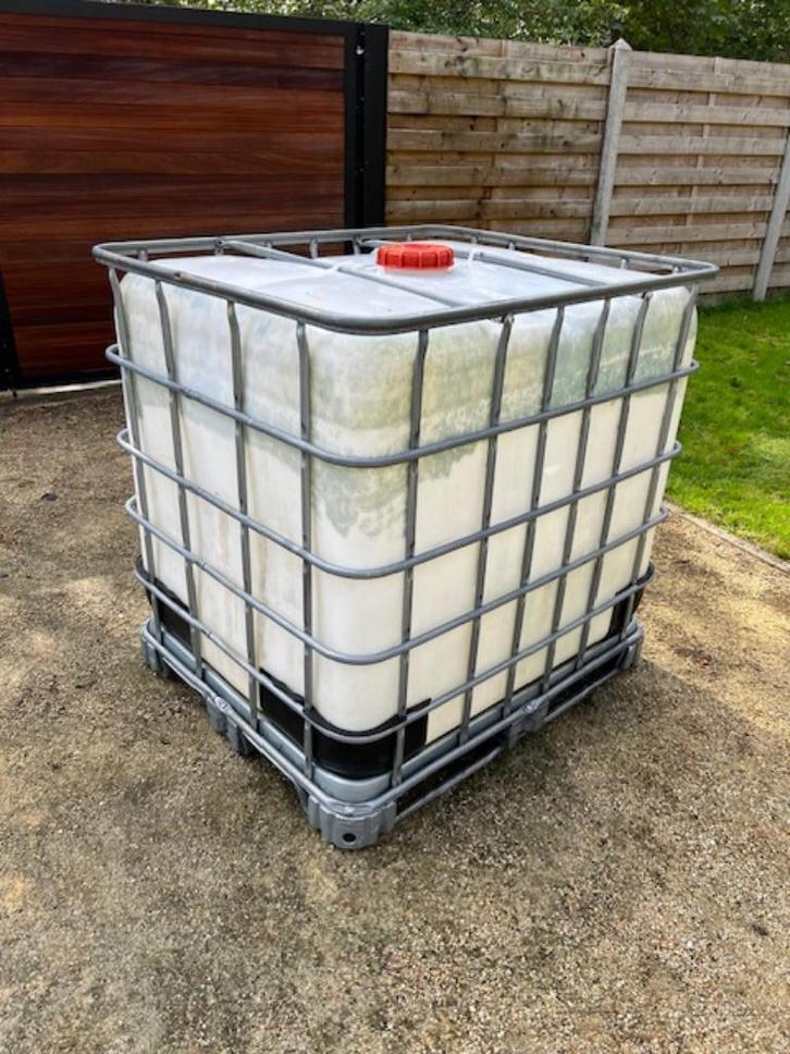 IBC container incl nieuwe UV bestendige zwarte hoes, Doe-het-zelf en Bouw, Containers, Ophalen