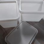 3 opbergbakken  dozen met deksel ikea, Enlèvement