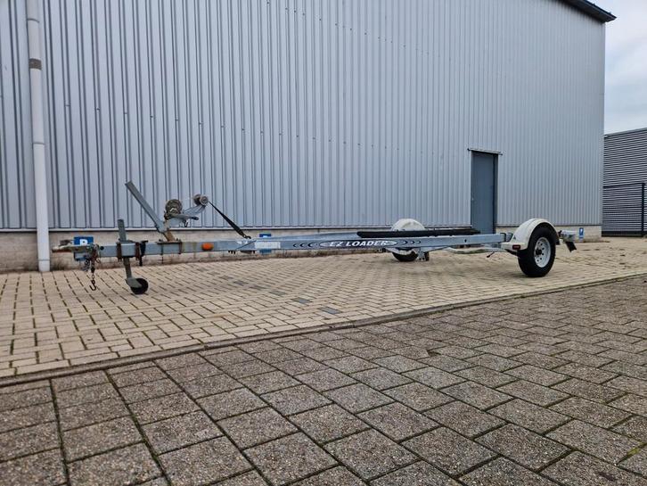 Amerikaanse stallingstrailer enkelasser, Watersport en Boten, Boottrailers, Gebruikt, Overige typen, 6 tot 9 meter, Stallingstrailer