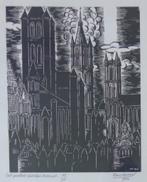 FRANS MASEREEL / GENTS GROOTSHEID / HOUTSNEDE / 69x54cm KAD, Ophalen of Verzenden
