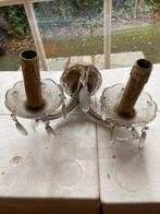 Vintage wandlamp, Ophalen, Gebruikt, Glas