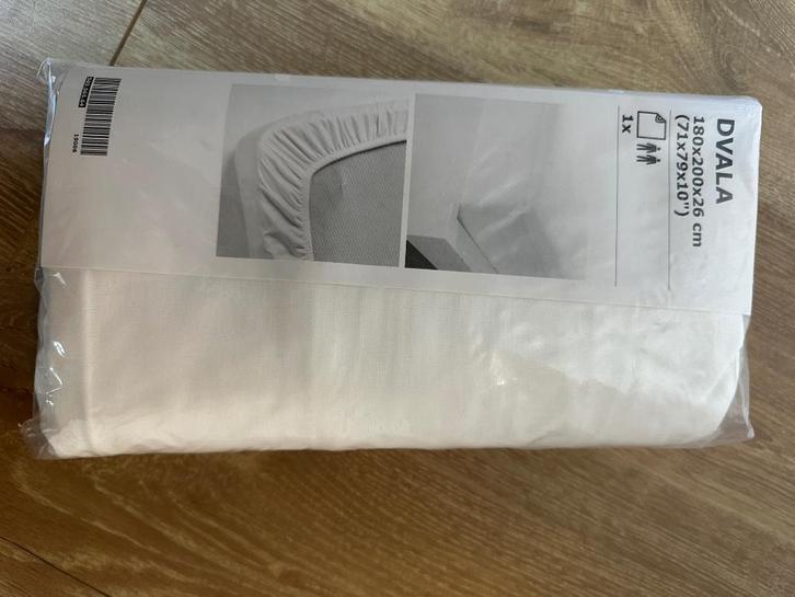 Hoeslaken, Huis en Inrichting, Slaapkamer | Beddengoed, Nieuw, Hoeslaken of Sloop, Tweepersoons, Wit, Ophalen