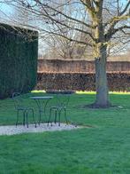 Bistro set, Tuin en Terras, Gebruikt, Bijzettafel, Aluminium, Tuinset