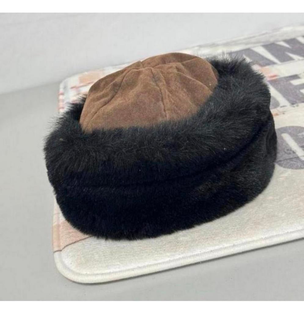 Bonnet rembourré d'hiver Vegan Vintage 80s France 1980, Enlèvement ou Envoi, Comme neuf, Bonnet