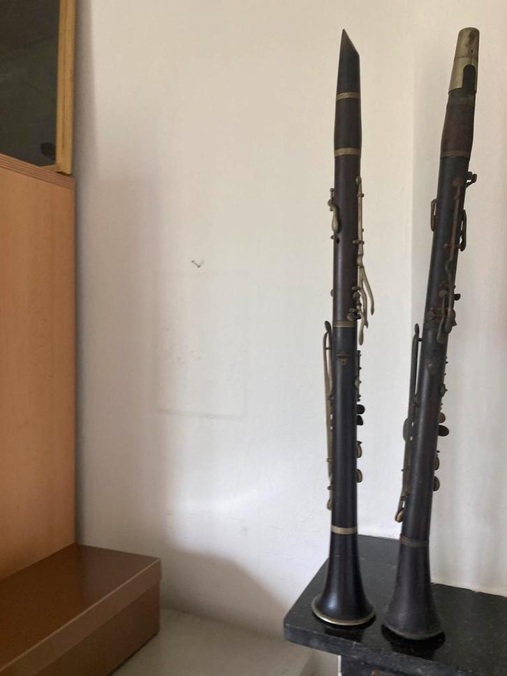 Oude klarinetten, Muziek en Instrumenten, Blaasinstrumenten | Overige, Gebruikt, Houtblazer, Ophalen