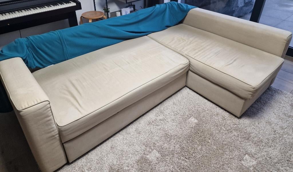 Manstad Ikea hoekbank (gratis afhalen t.e.m. 30/04/2026), Maison & Meubles, Canapés | Salons, Banc d'angle, 200 à 250 cm, Enlèvement