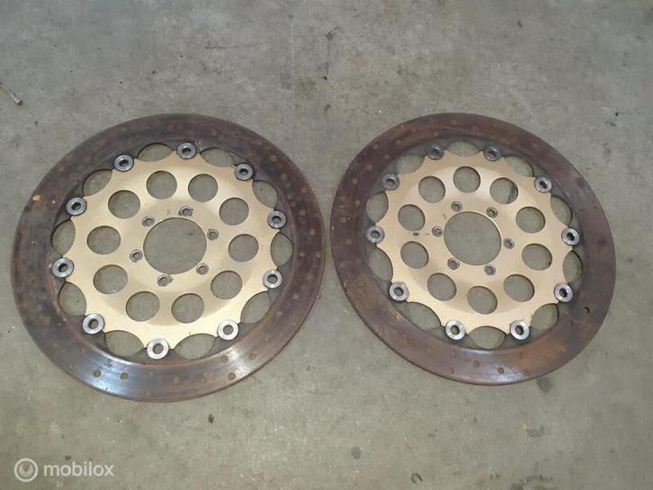 SBT fullfloating gietijzeren remschijven 851 888 748 916 SS, Motoren, Onderdelen | Ducati, Gebruikt, Ophalen of Verzenden