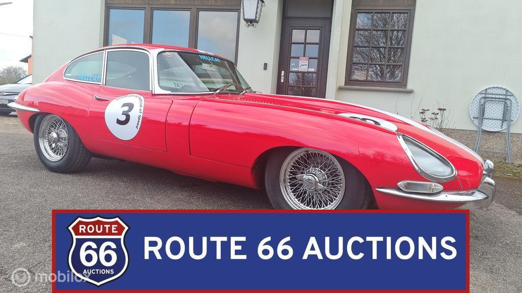 Jaguar E-Type Series 1 Coupe | 1963 | Route 66 Auctions, Auto's, Zwart, Bedrijf, Handgeschakeld, Overige carrosserie