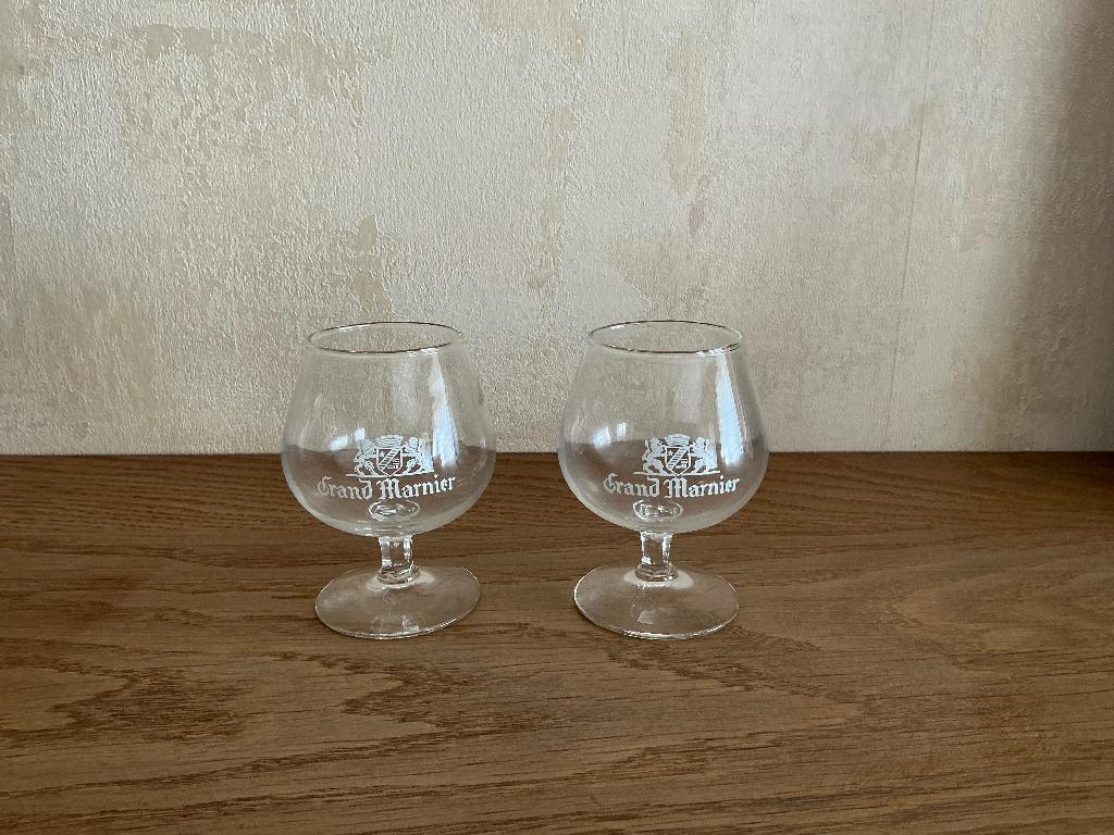 2 Grand Marnier glazen, Collections, Enlèvement, Comme neuf, Verres et Verres à shot