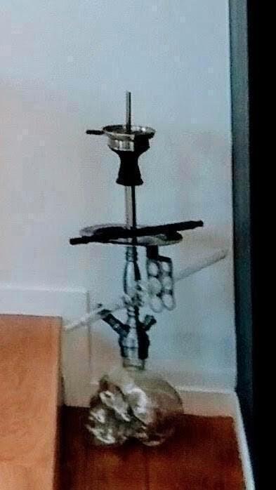 Sisha Skull met heater, aanmaakblokjes en skull pijp, Collections, Articles de fumeurs, Briquets & Boîtes d'allumettes, Neuf, Enlèvement