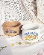 Lot 2 jolis bols 🥕vintage" légumes"🥬 et "Vallauris ", Enlèvement ou Envoi, Comme neuf, Céramique, Autres types