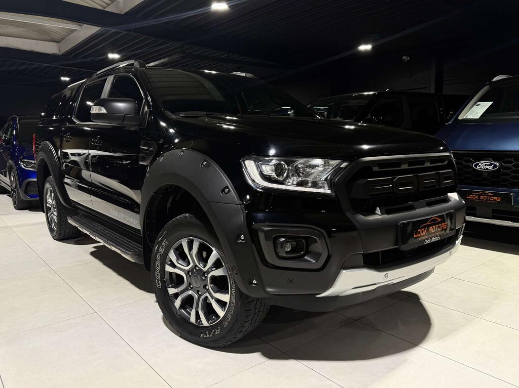 Ford Ranger 2.0 BiTURBO Wildtrak Bt-Auto 213cv DISTRO GPS FU, 4 deurs, Gebruikt, 4 cilinders, Zwart